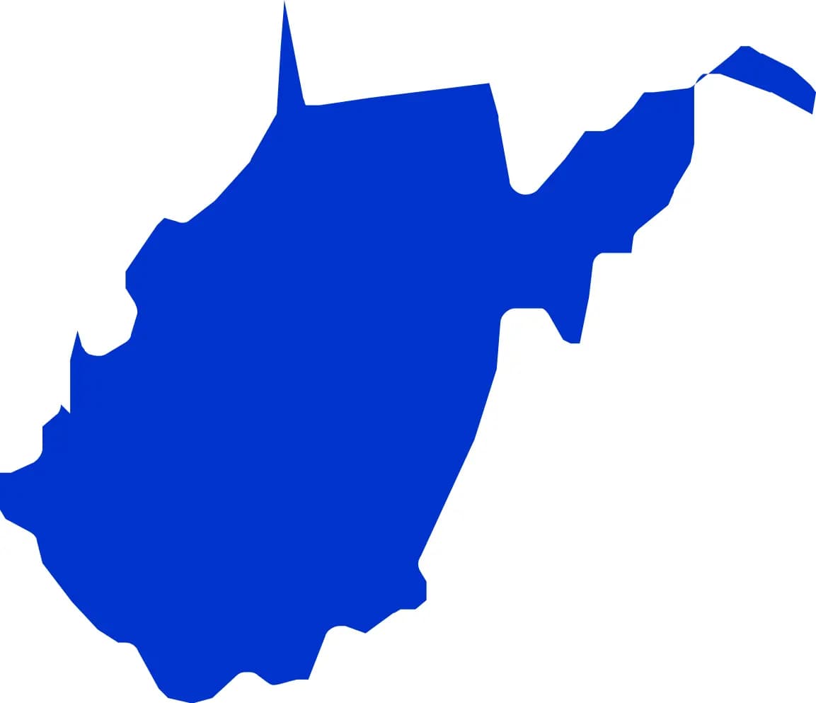 west-virginia map
